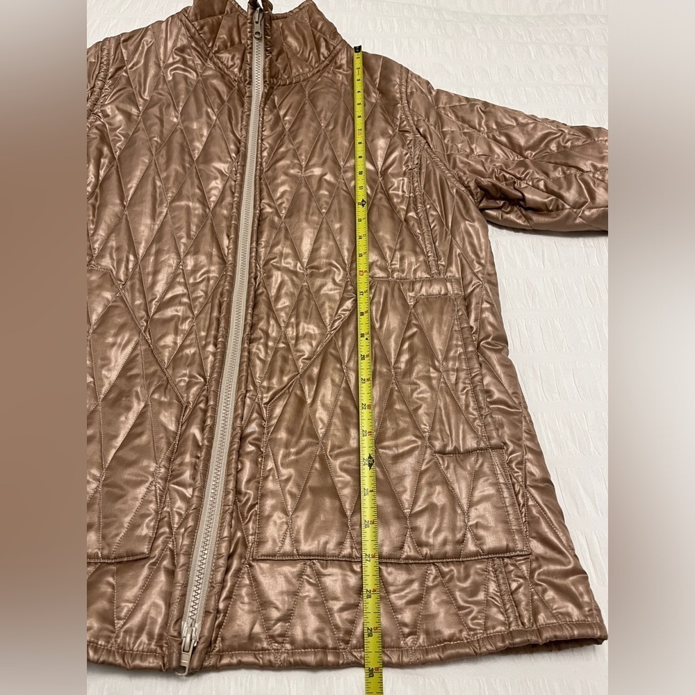 LINDA LUNDSTROM Vintage Reversible Zip Front Quilted Jacket Hip Length Casual - Picture 14 of 16